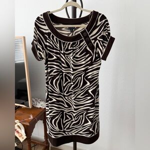 Zebra Print Mini Dress